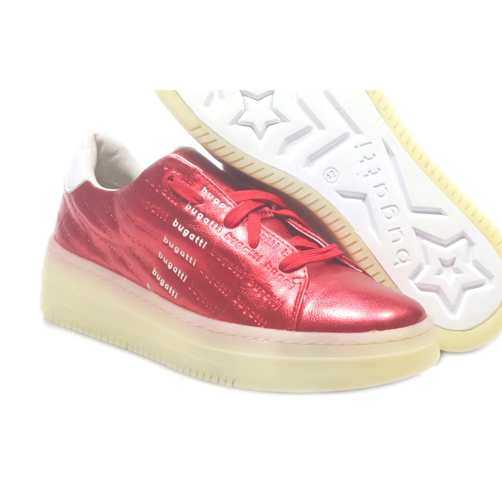 Bugatti Low-Top Sneakers Canvas Red Colour For Women