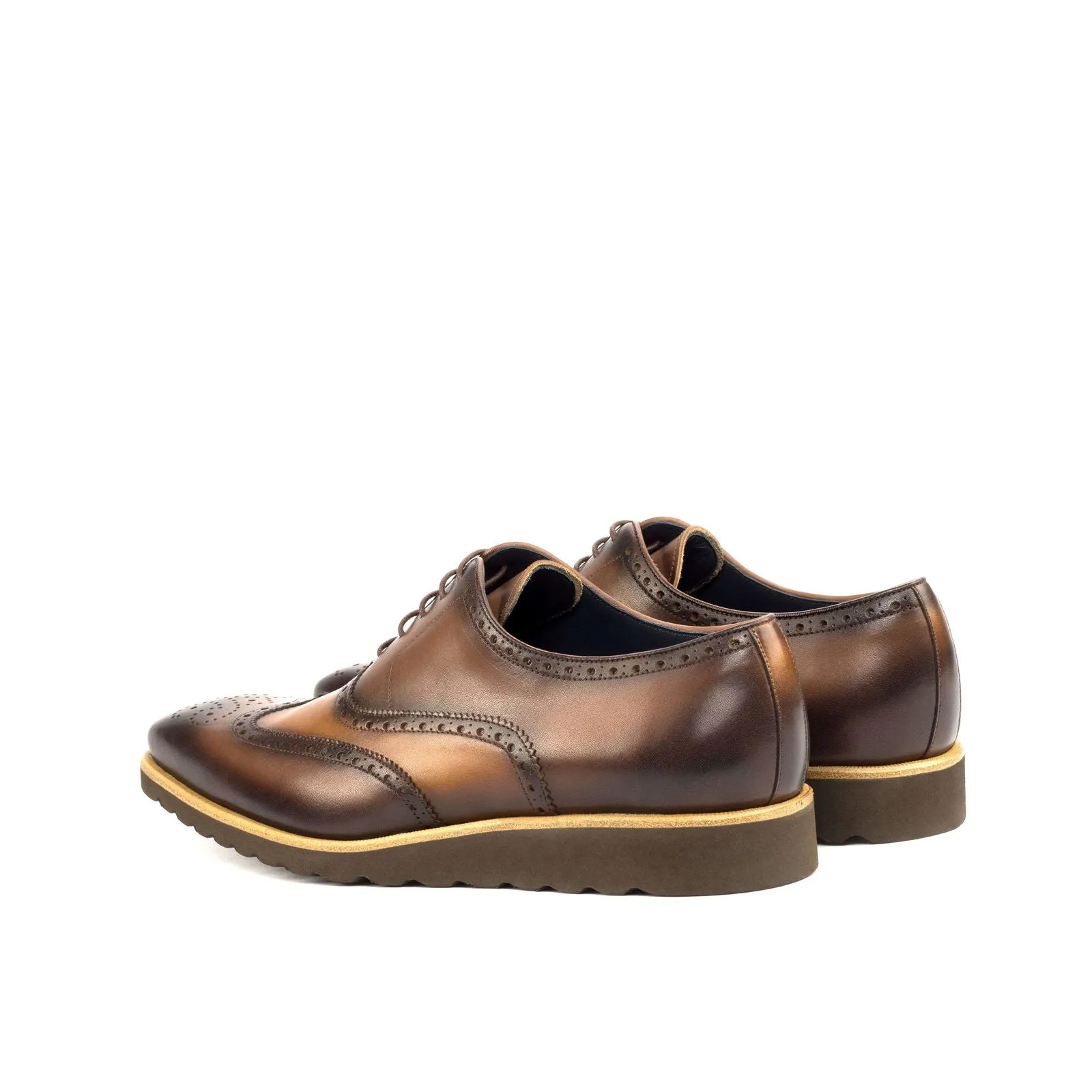 Full Brogue-Painted Calf, Brown