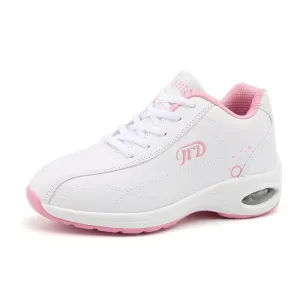 Genuine Leather Running Shoes Women Air Cushioning Sneakers White Casual Damping Non Slip Female Trainers Walking Sport Footwear