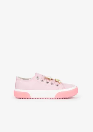 Girl's Pink Unicorn Sneakers