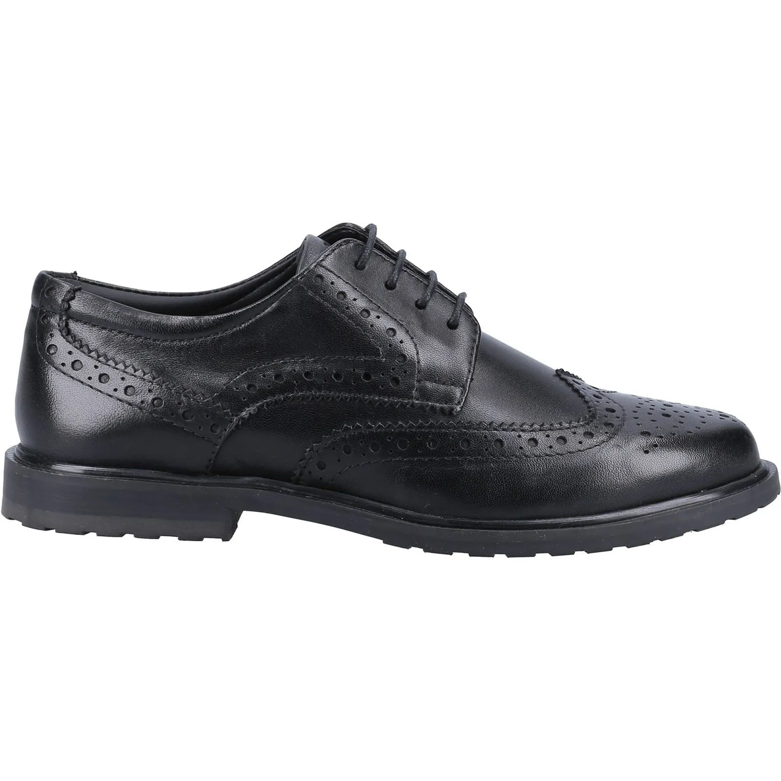 Hush Puppies VERITY BROGUE Black Leather Female Lace Ladies Shoes