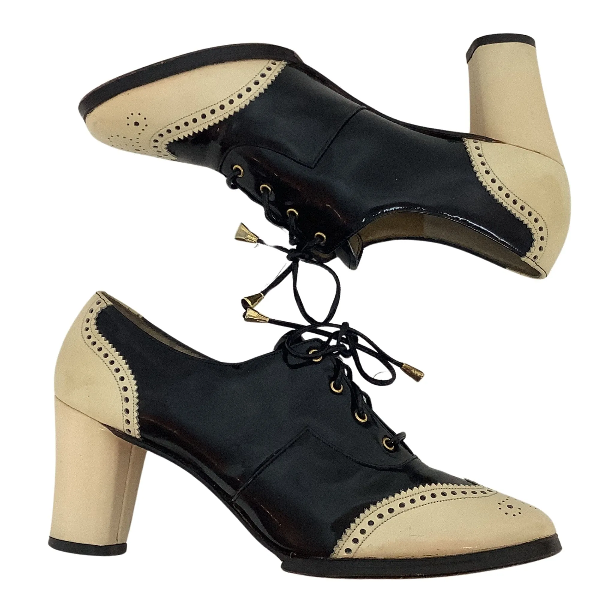 Lace-up Brogue Heels
