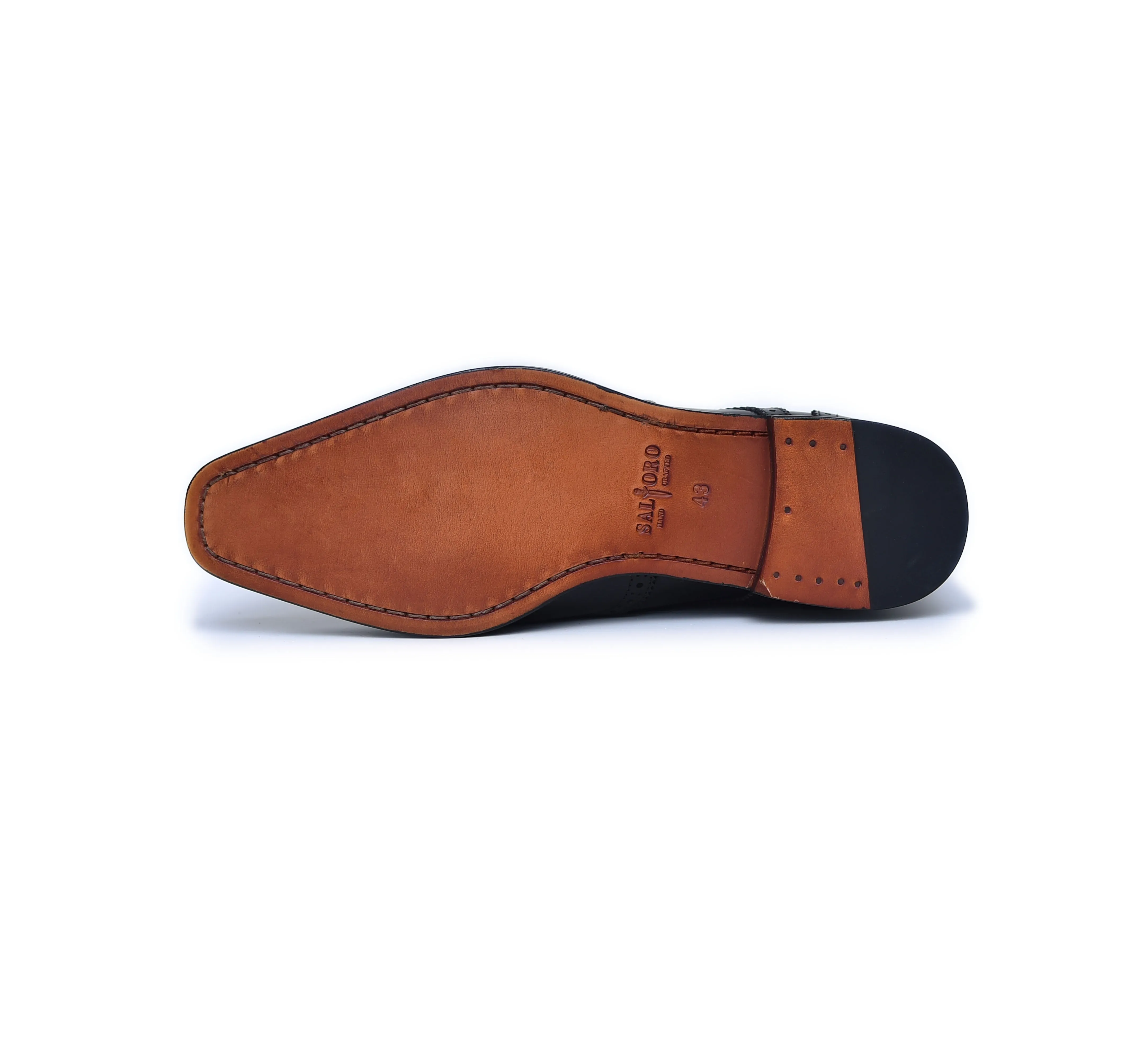 Lincoln - Black Calf Brogue Shoes