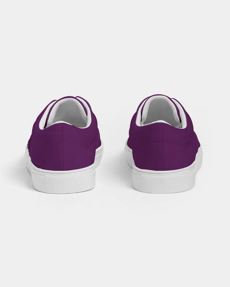 Medium Dark Purple Women's Canvas Sneakers | Women's | Medium Dark Pure Purple | C50M100Y0K60