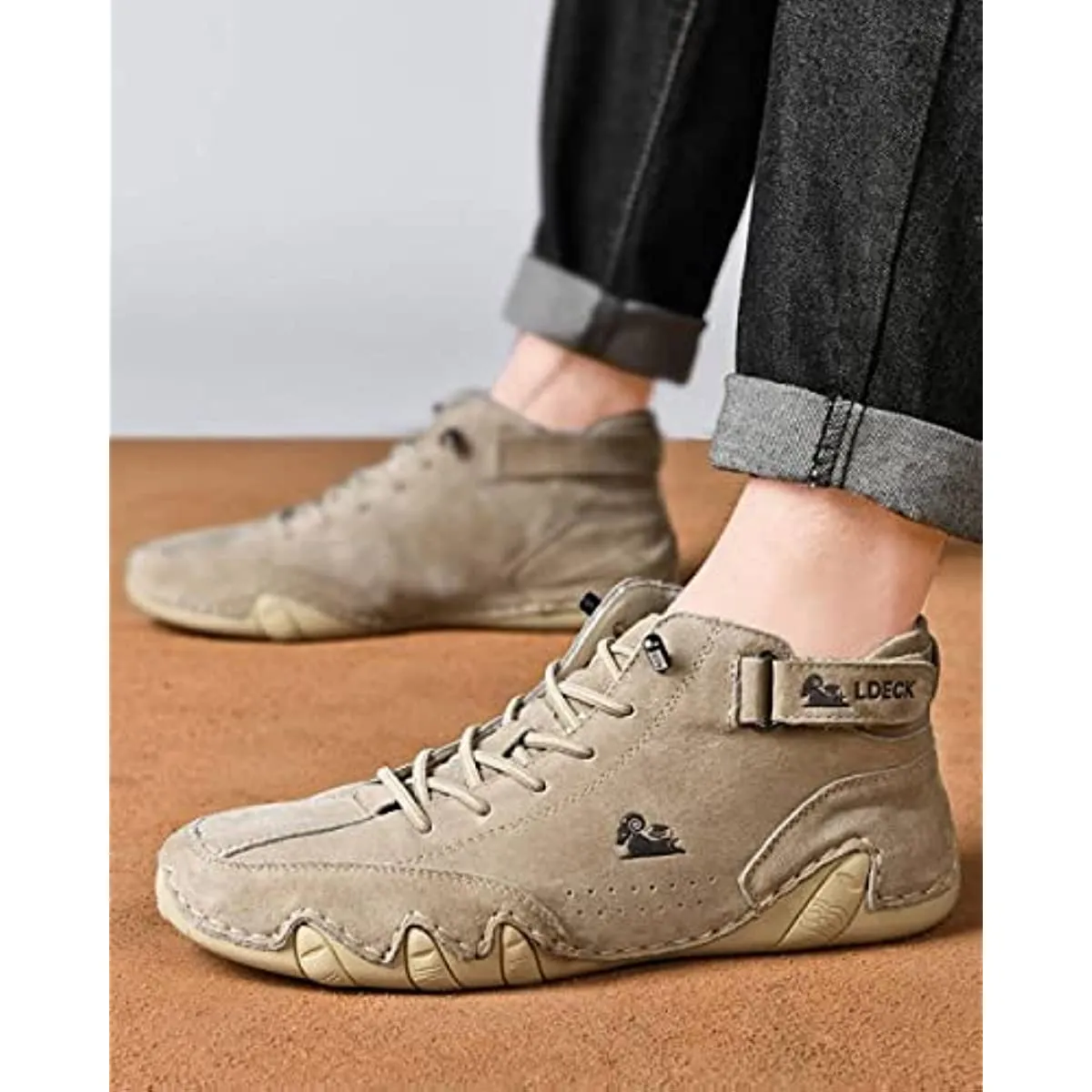 Men Velcro Suede High Boots Beck Shoes