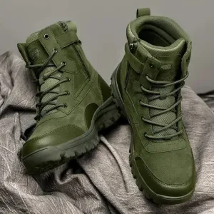 Men's Waterproof Leather Hiking Work Boots Man sneakers Non-Slip Lightweight Breathable Non-Slip Desert Boots shoes for men