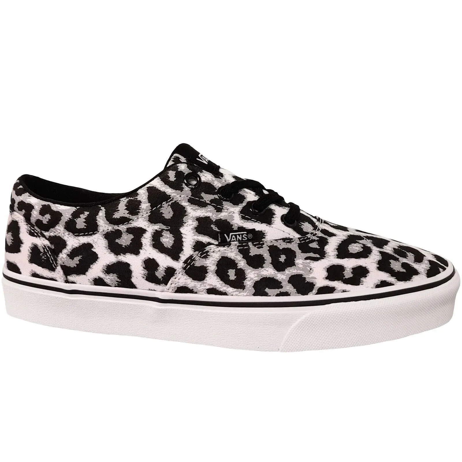 Vans Doheny VN0A3MVZA7M1 Women's Black/White Snow Leopard Skateboard Shoes C1772